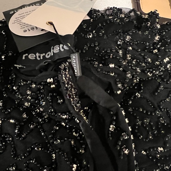 NWT Retrofete Mini Dress Black - Picture 9 of 9